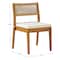 Alaterre Furniture Barton 7-Piece Patio Dining Set, Weather-Resistant Outdoor Dining Table, 6 Stackable Patio Chairs 80-OUTD-WD-DIN-SET2 - alternate 9